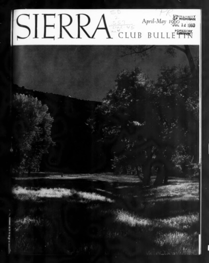 Sierra Club Bulletin 1960 Vol 45 No 4 April thumbnail